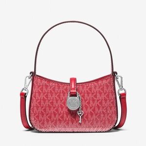 MICHAEL KORS
Lyra mini Signature Logo sequin Crossbody Bag